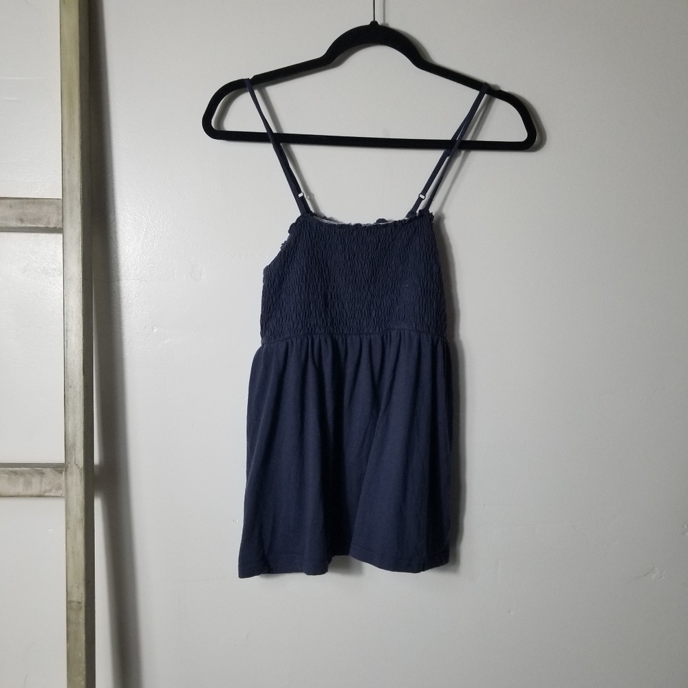 WOMEN'S BLUE PEPLUM CAMI ESTIMATED SIZE SMALL